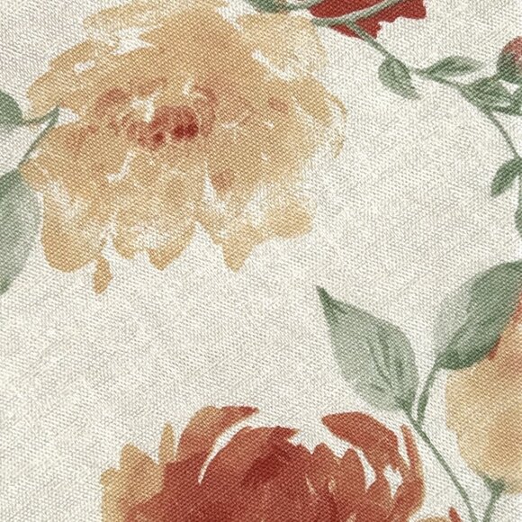 Lauren Tablecloth Spring Floral Tulips Peonies 60 x 84 Oblong 100% Cotton New - Picture 4 of 5